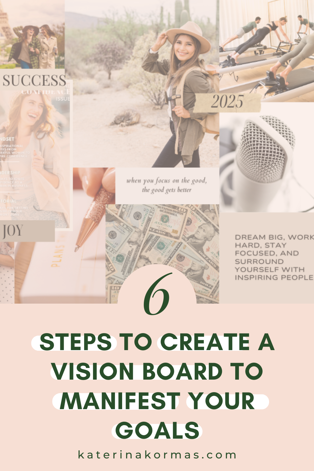 vision board to manifest your goals