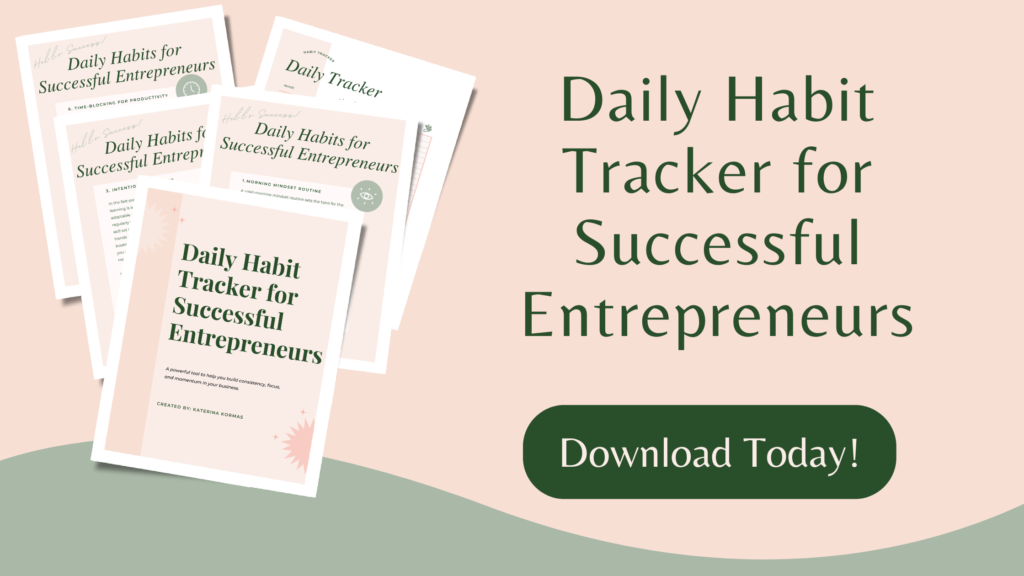 Daily Habit Tracker for Entrepreneurs